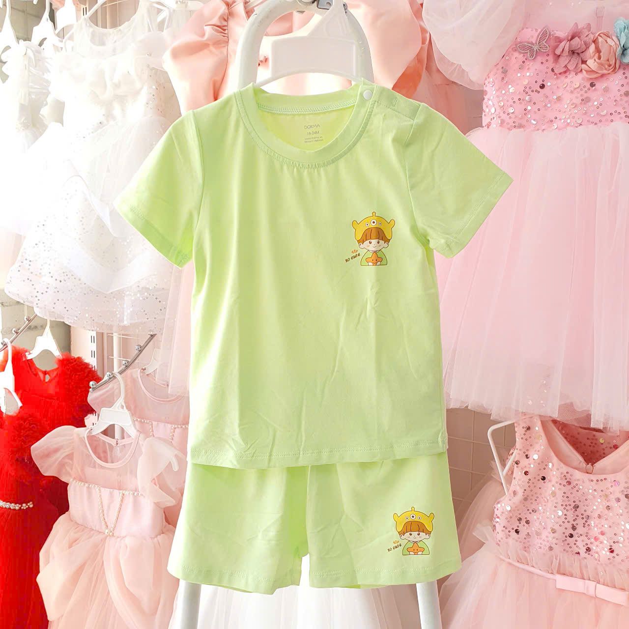 Đồ bộ đùi cho bé trai và bé gái họa tiết chất thun sợi tre mịn mát DK06 _ Beekids