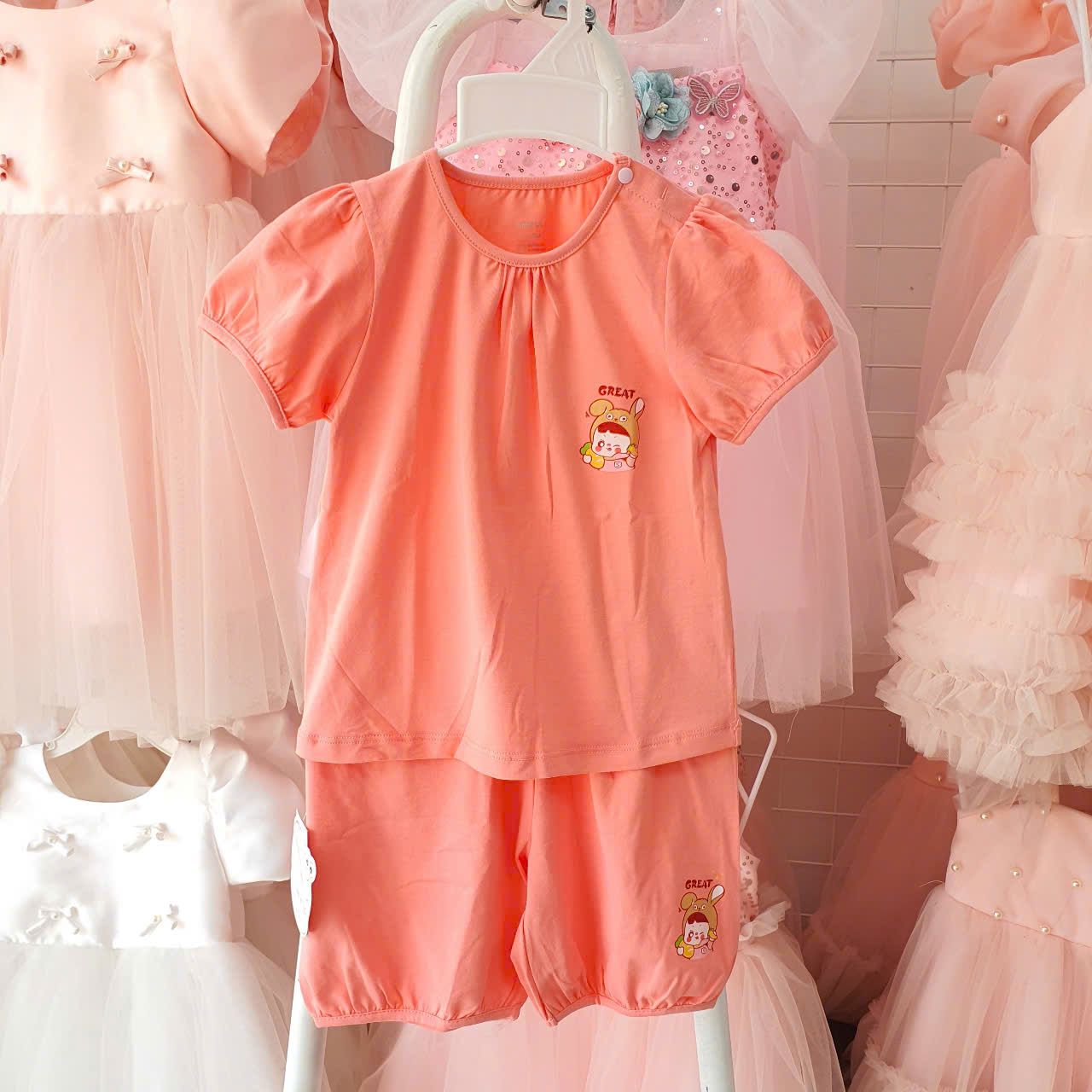 Đồ bộ đùi cho bé trai và bé gái họa tiết chất thun sợi tre mịn mát DK06 _ Beekids