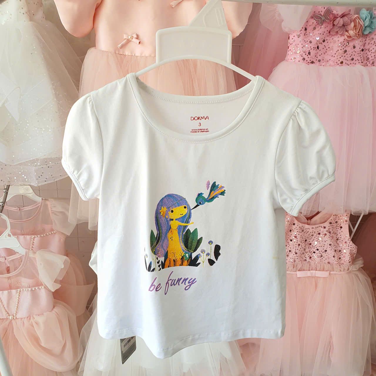 Áo thun cho bé gái từ 10kg đến 18kg chất cotton mịn mát A19 _ Beekids