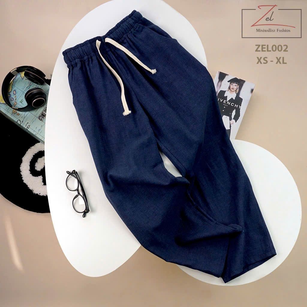 Q20 _ Quần ống suông cho Mẹ và Bé gái tuổi teen chất linen mềm mát _ Beekids