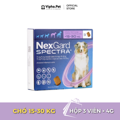 NEXGARD SPECTRA® size L cho chó từ 15.1-30 kg (4g/viên x 3 viên/hộp)