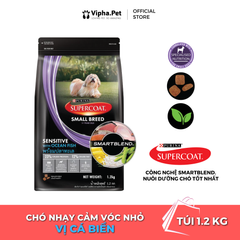 Thức ăn hạt Supercoat vị cá biển cho chó nhạy cảm - Vóc nhỏ (1.2kg)