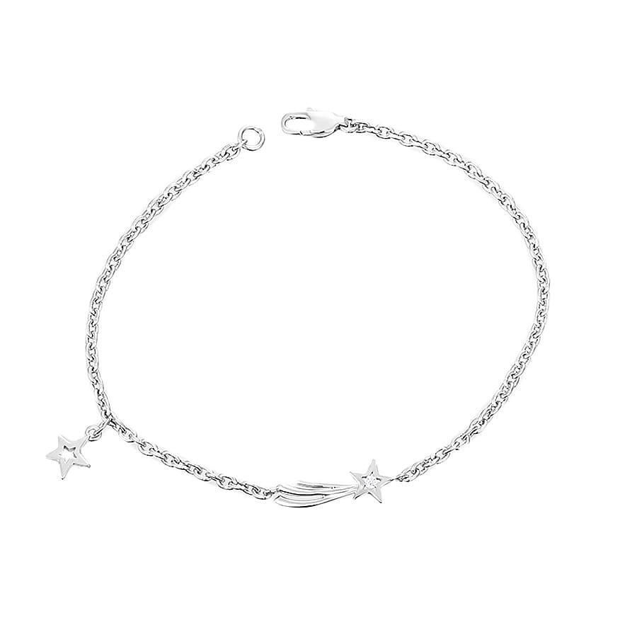 Lắc tay bạc sao băng - BA000232