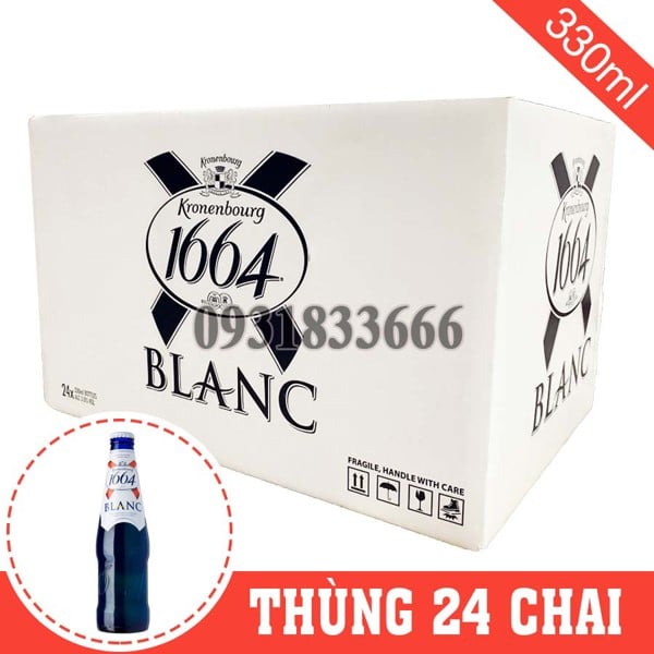 Bia Pháp Blanc 1664 Thùng 24 chai 330ml