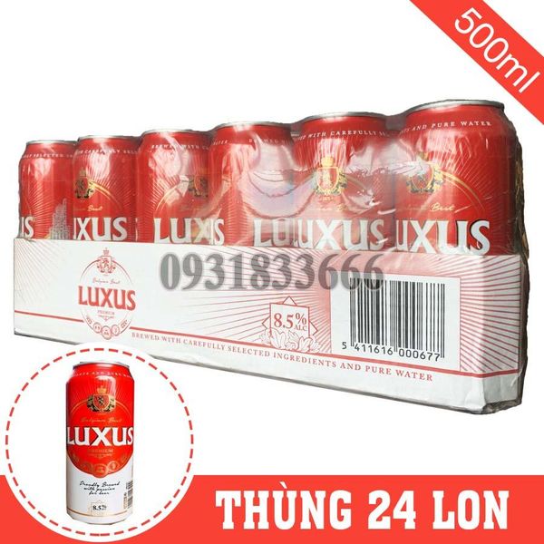 Bia Bỉ Luxus 8,5% Thùng 24 Lon 500ml