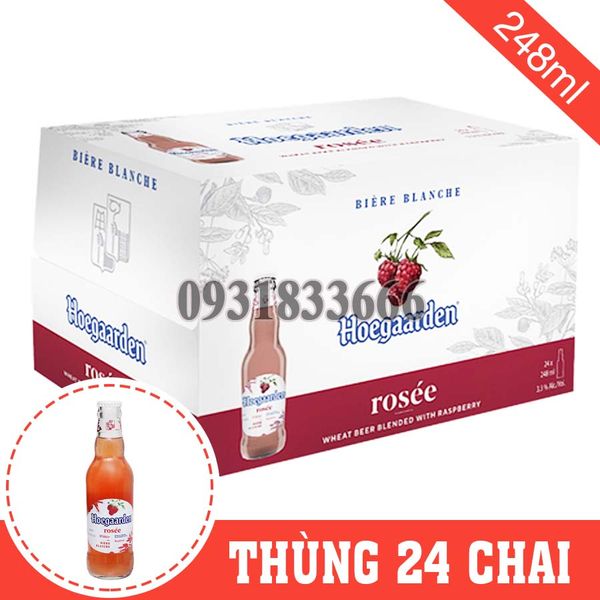 Bia Bỉ Hoegaarden Rosée Thùng 24 Chai 248ml
