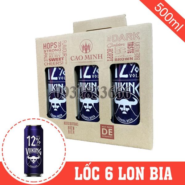 [LỐC6] Bia Đức Viiking 12% Lon 500ml