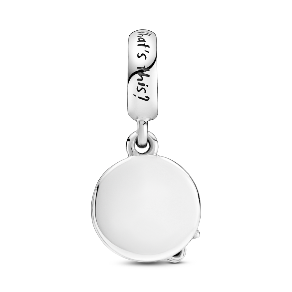 Disney Nightmare Before Christmas sterling silver dangle with blue and yellow enamel