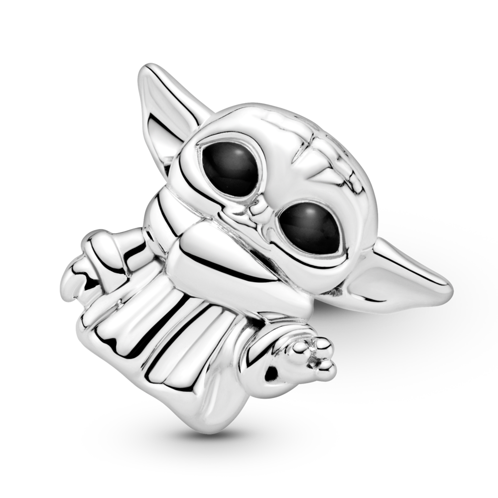 Star Wars The Child sterling silver charm with black enamel