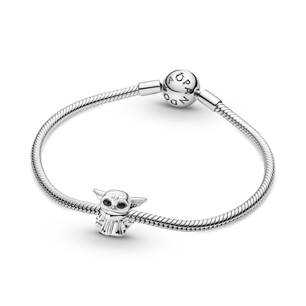 Star Wars The Child sterling silver charm with black enamel
