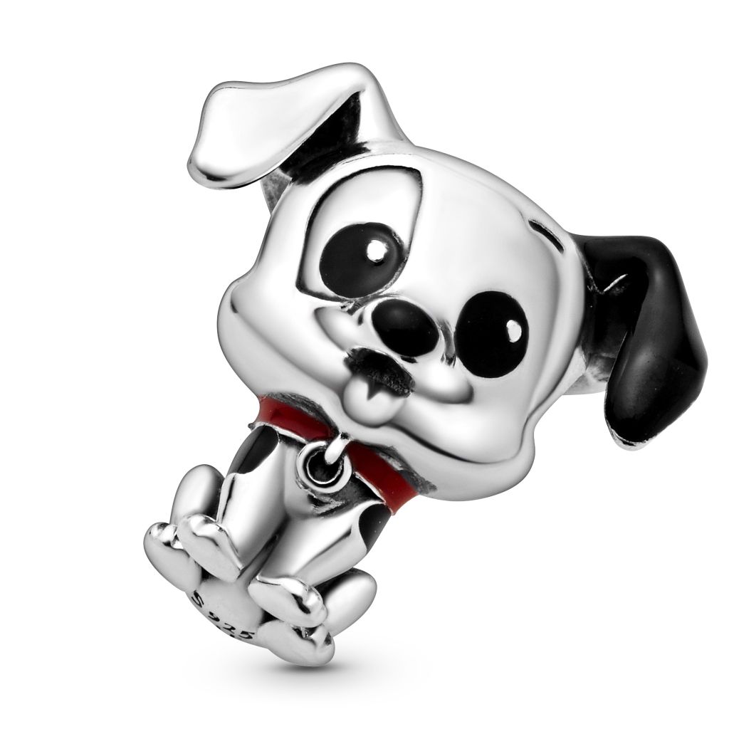 Disney Patch sterling silver charm with black and red enamel