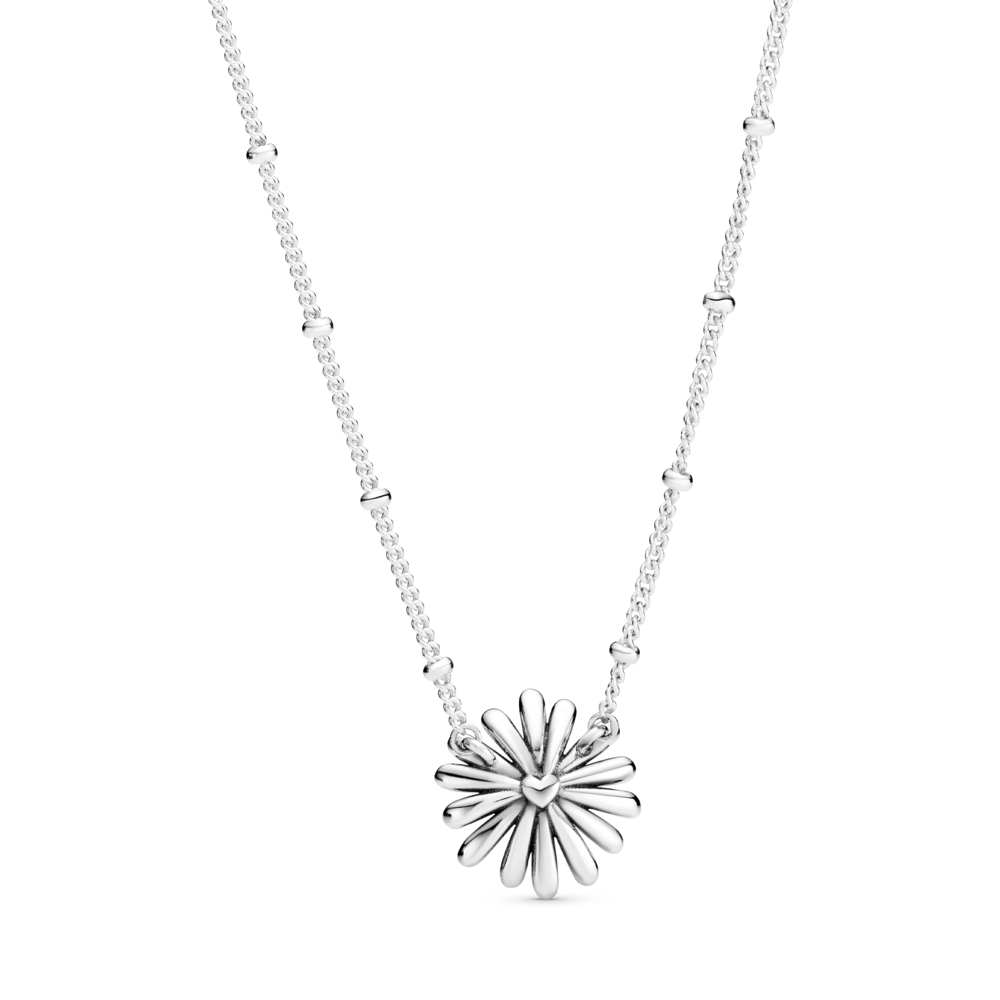 Daisy sterling silver collier with CZ
