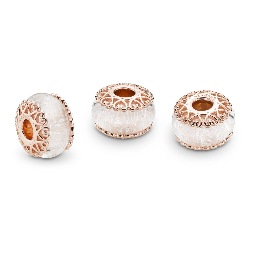 Iridescent Murano Thủy tinh Charm