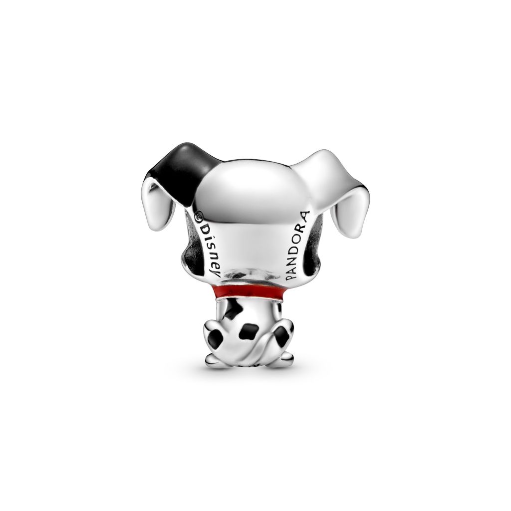 Disney Patch sterling silver charm with black and red enamel