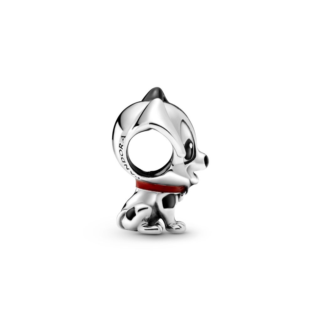 Disney Patch sterling silver charm with black and red enamel
