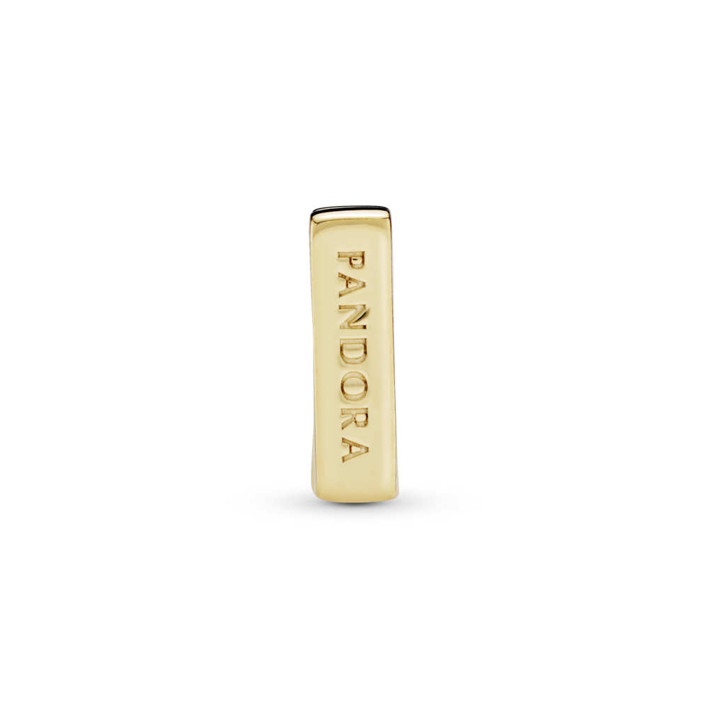 PANDORA Reflexions clip charm in 14k gold-plated with CZ
