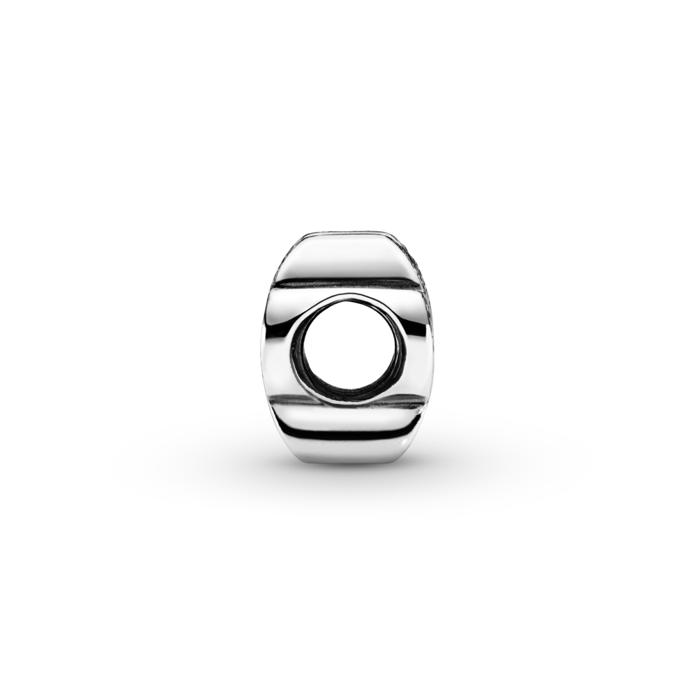 Paw silver charm with CZ