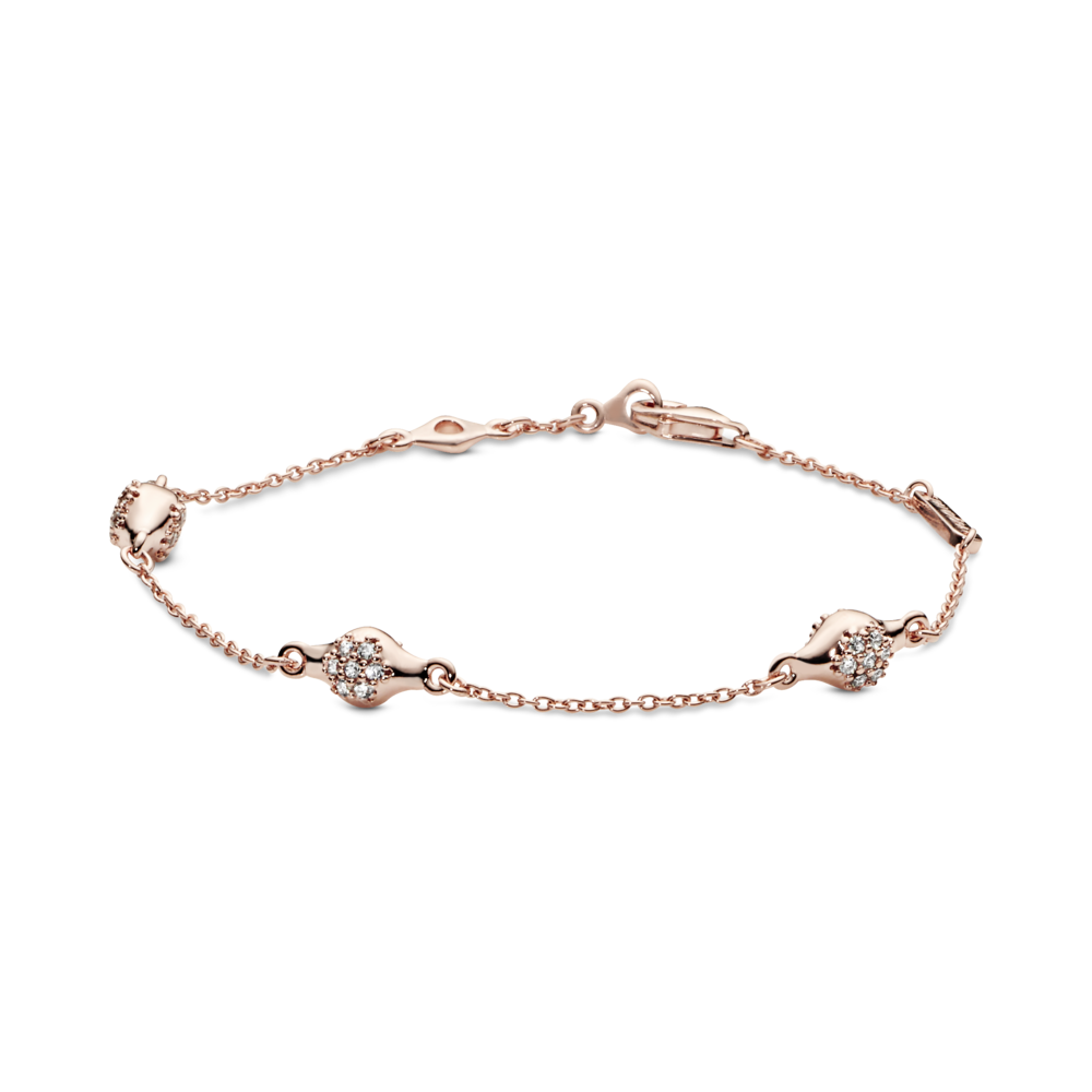 Modern LovePods PANDORA Rose bracelet with CZ