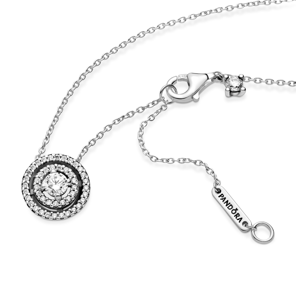 Sterling silver collier with CZ