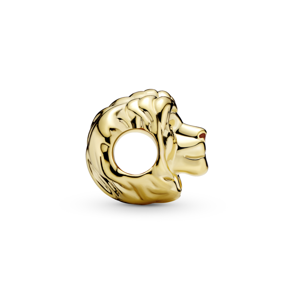Disney Simba Pandora Shine charm with black and brown enamel