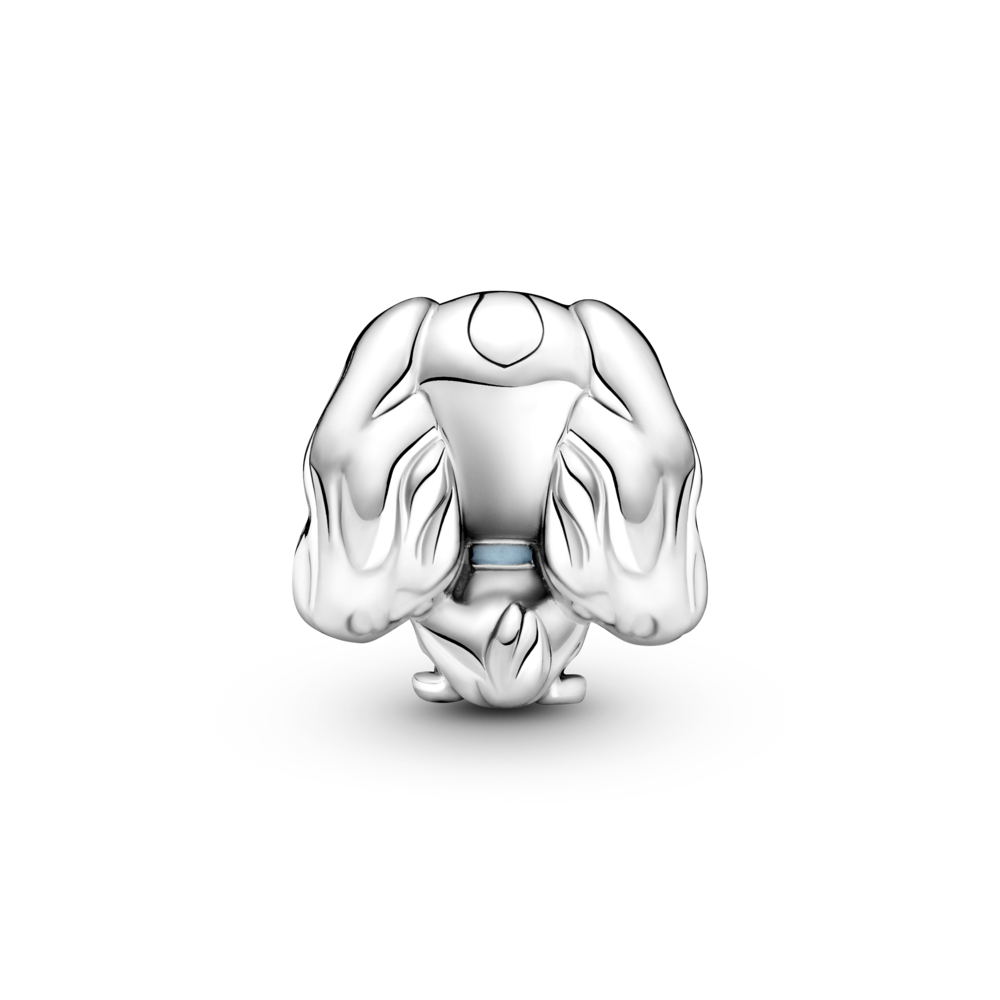 Disney Lady sterling silver charm with black and blue enamel