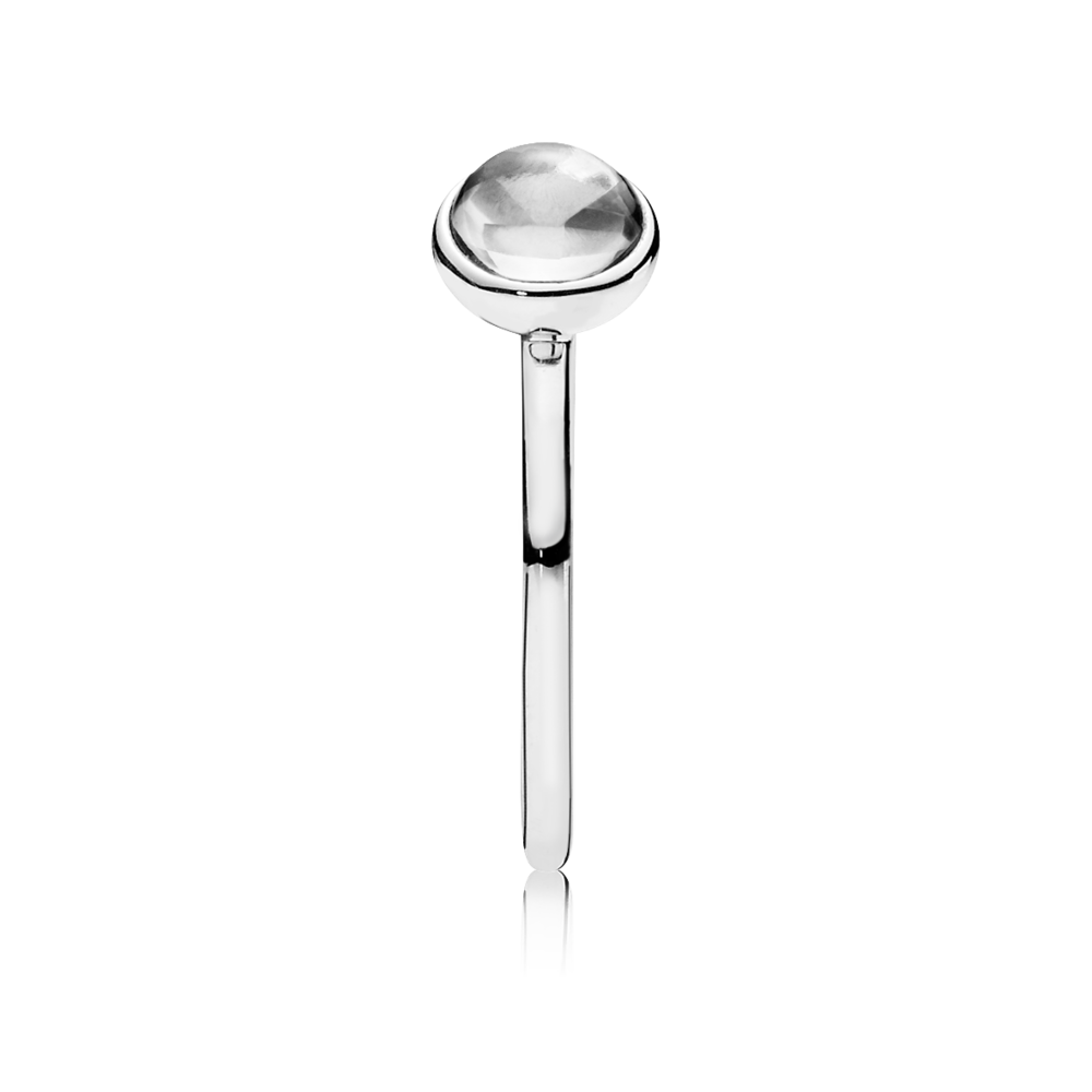 Silver ring with CZ
