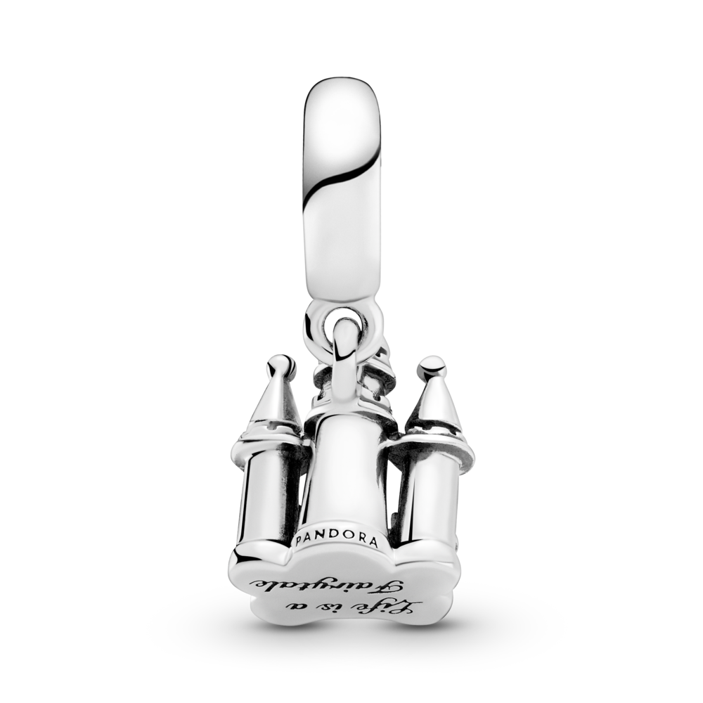 Castle sterling silver and 14k gold dangle