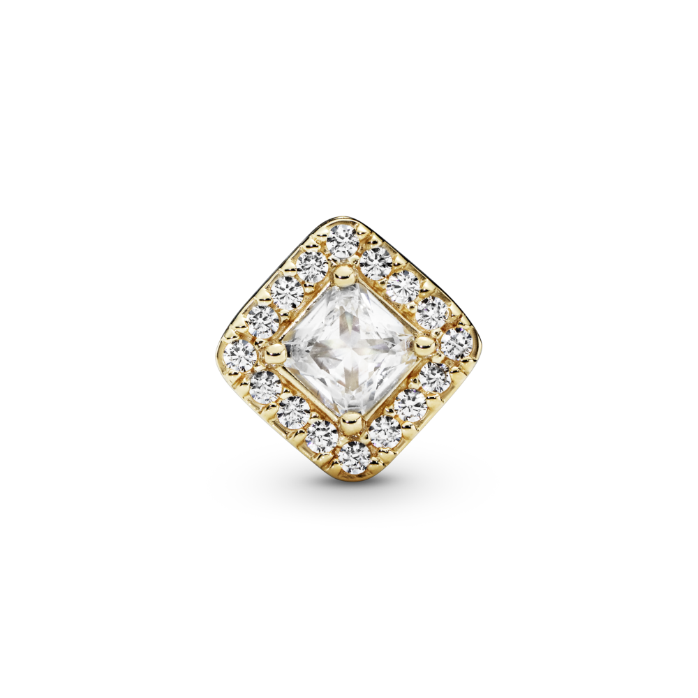 14k charm with CZ