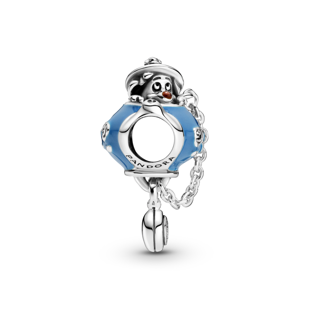 Disney Alice in Wonderland teapot and the poppy sterling silver charm blue and brown enamel