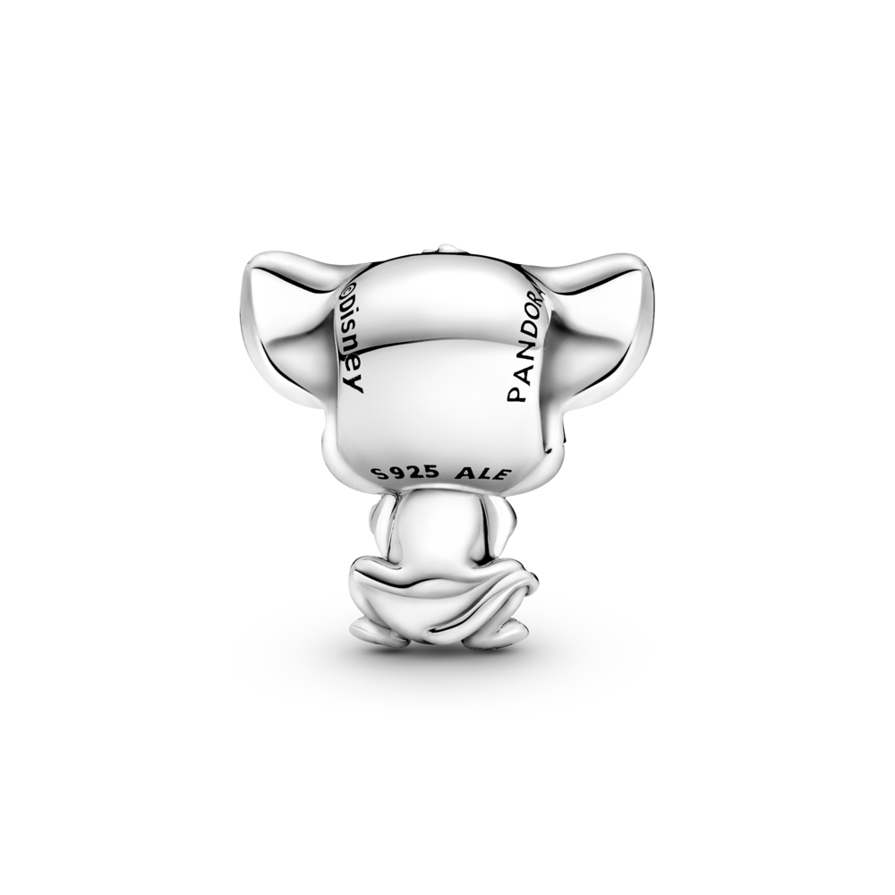 Disney Simba sterling silver charm with black and orange enamel