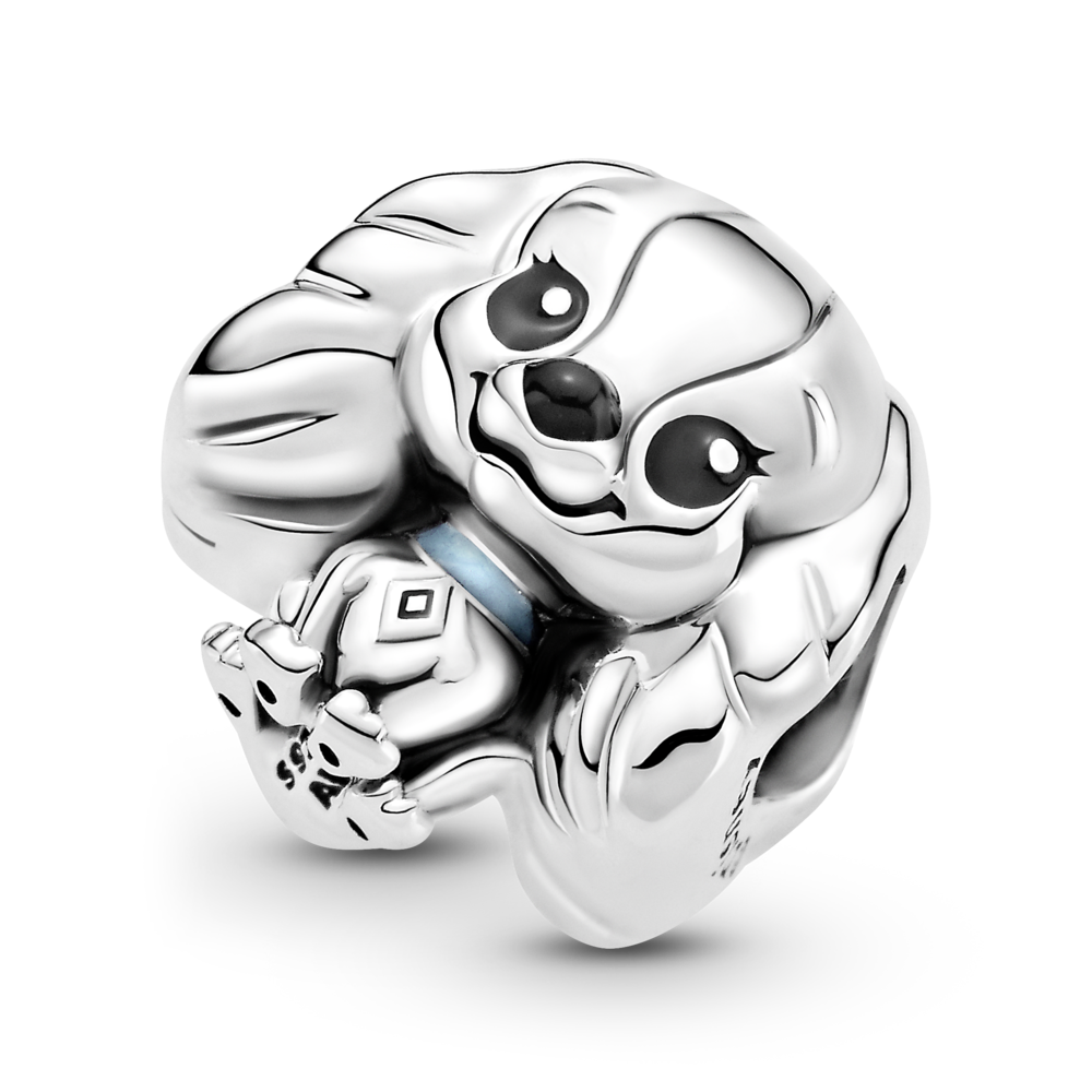 Disney Lady sterling silver charm with black and blue enamel