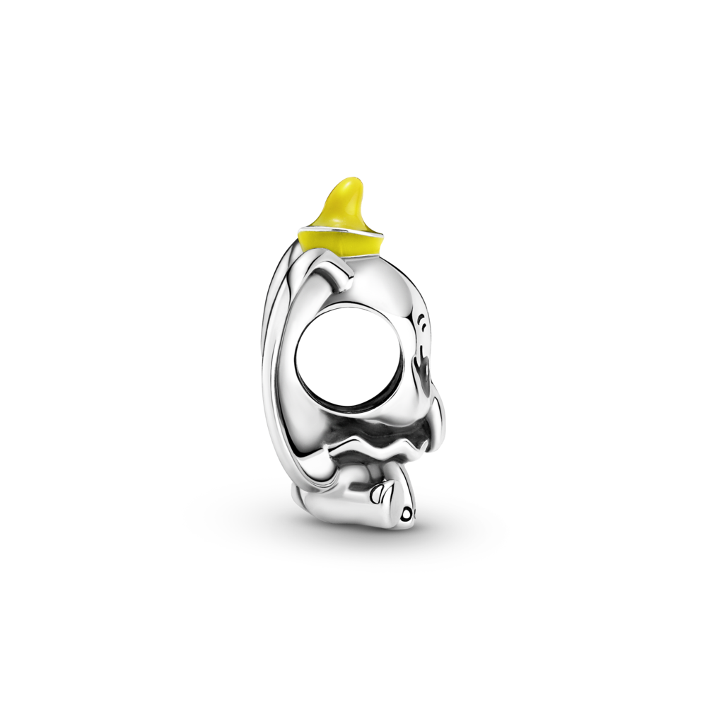 Disney Dumbo sterling silver charm with black and yellow enamel