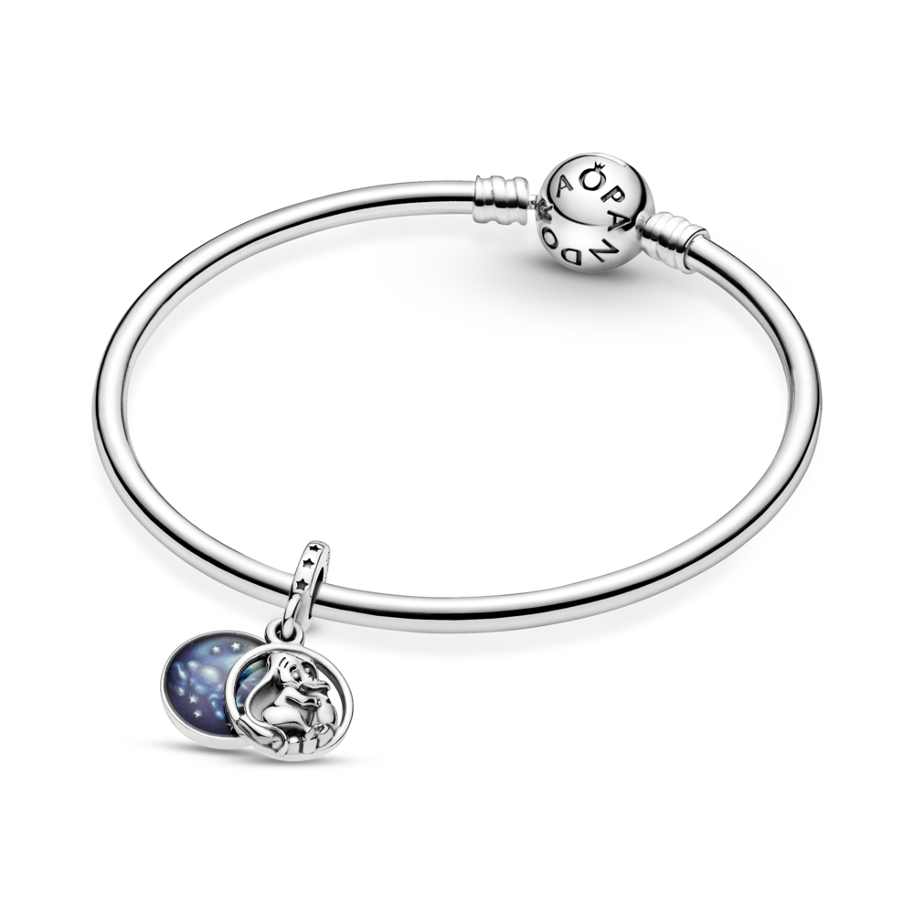 Disney Dumbo sterling silver dangle with shaded blue enamel