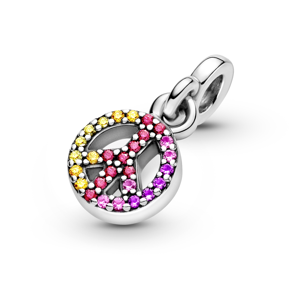 Charm mini Pandora Me biểu tượng hòa bình