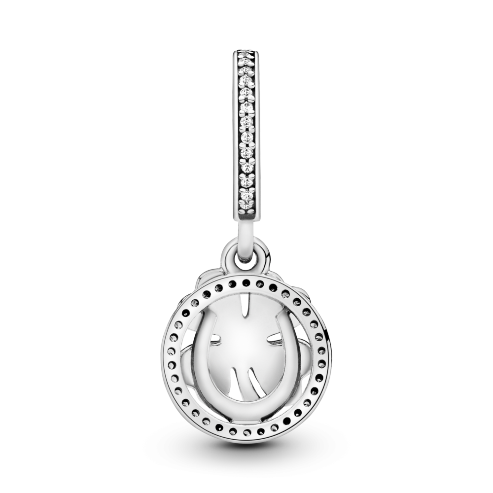 Good luck silver dangle with CZ
