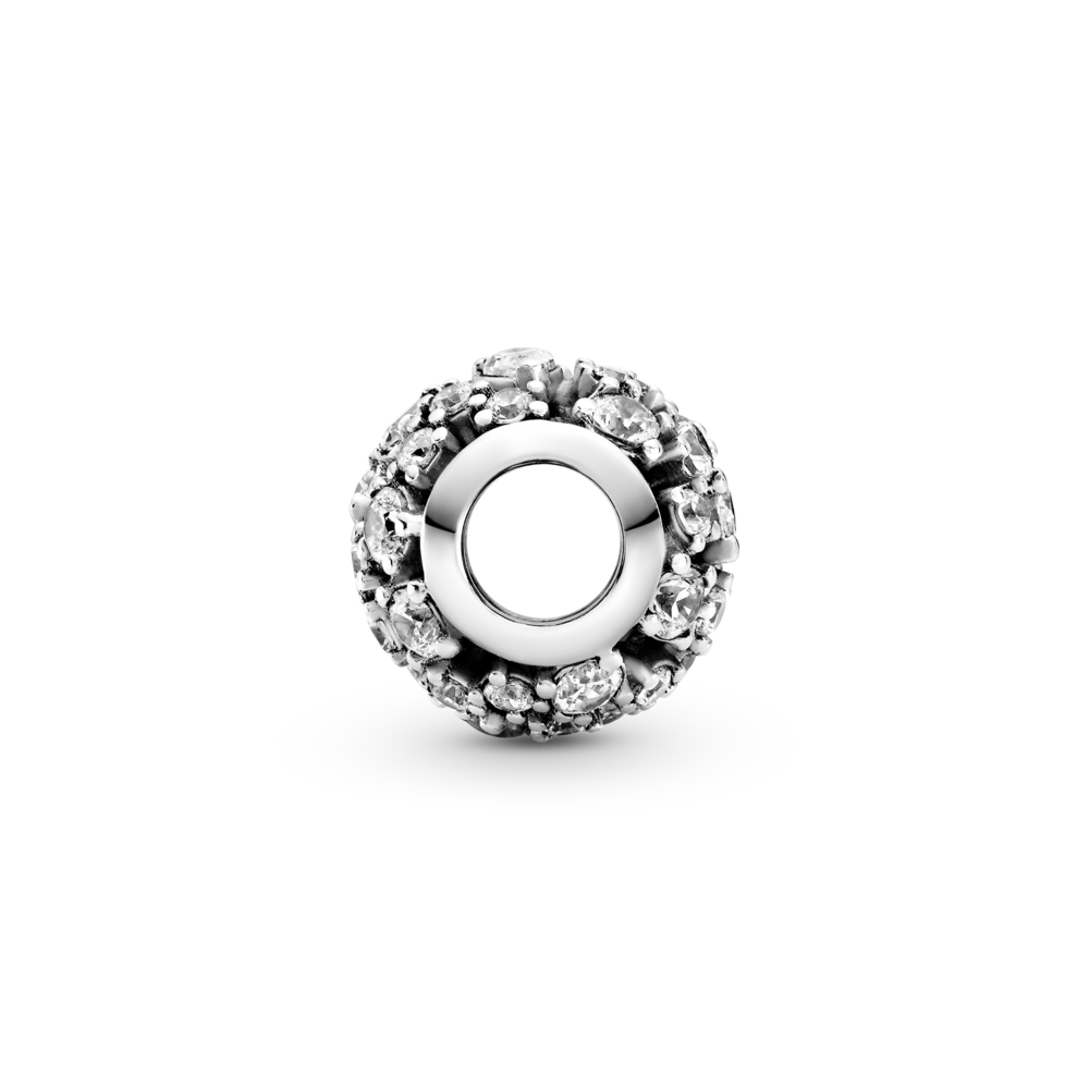 Sterling silver charm with CZ