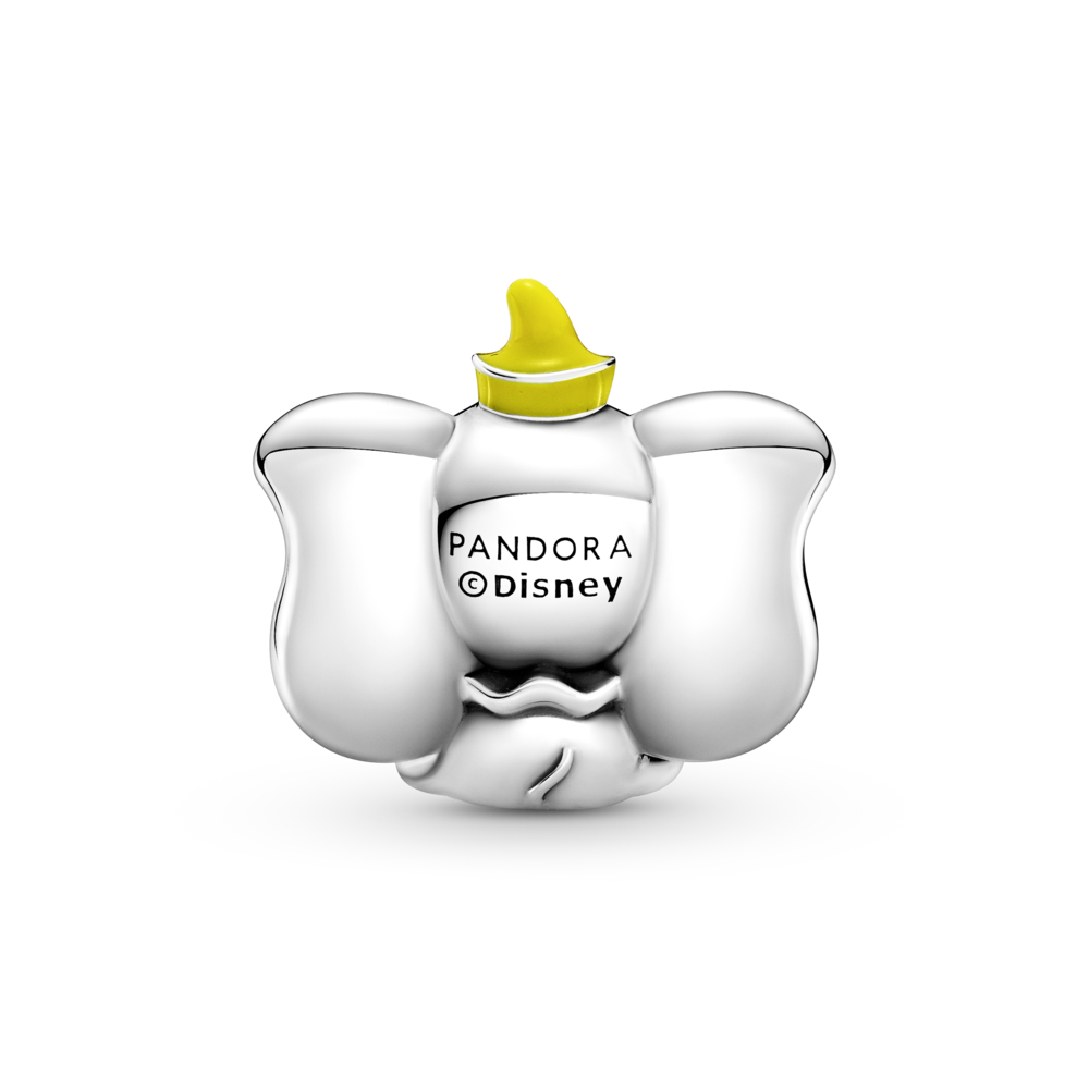 Disney Dumbo sterling silver charm with black and yellow enamel