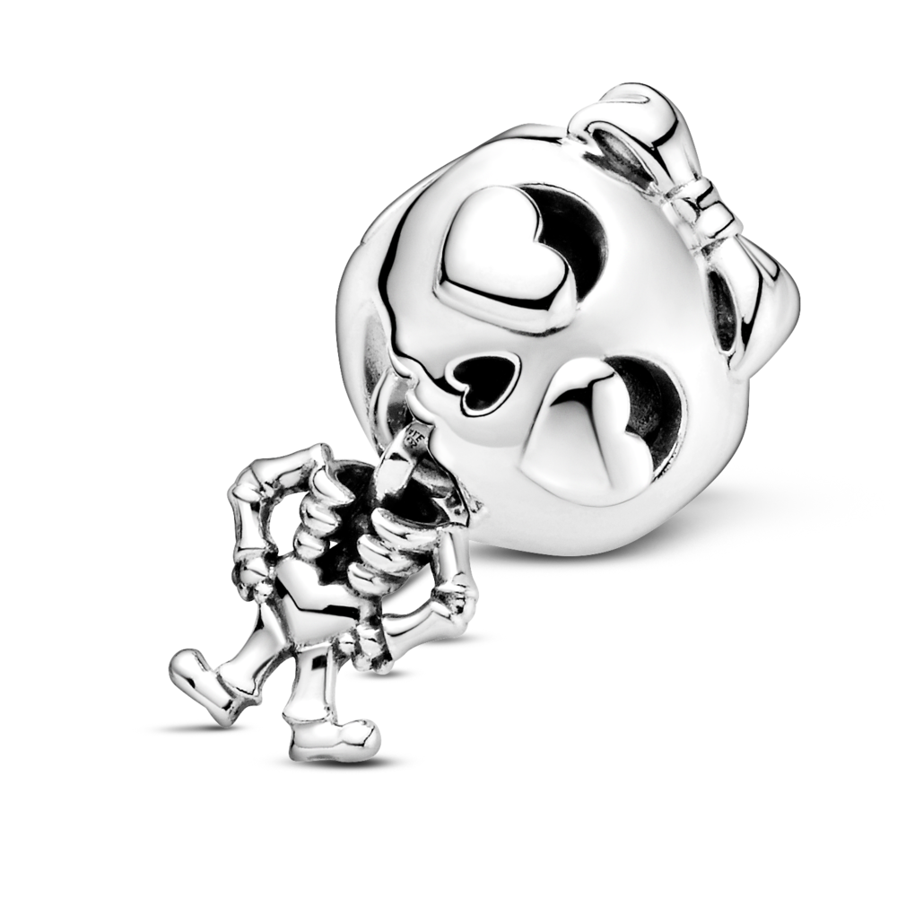 Skeleton sterling silver charm