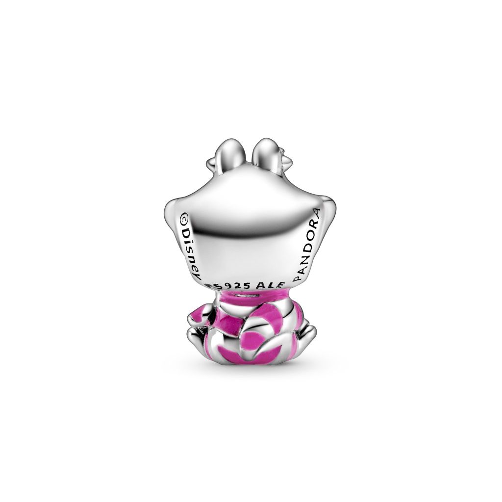 Disney Cheshire sterling silver charm with black and purple enamel