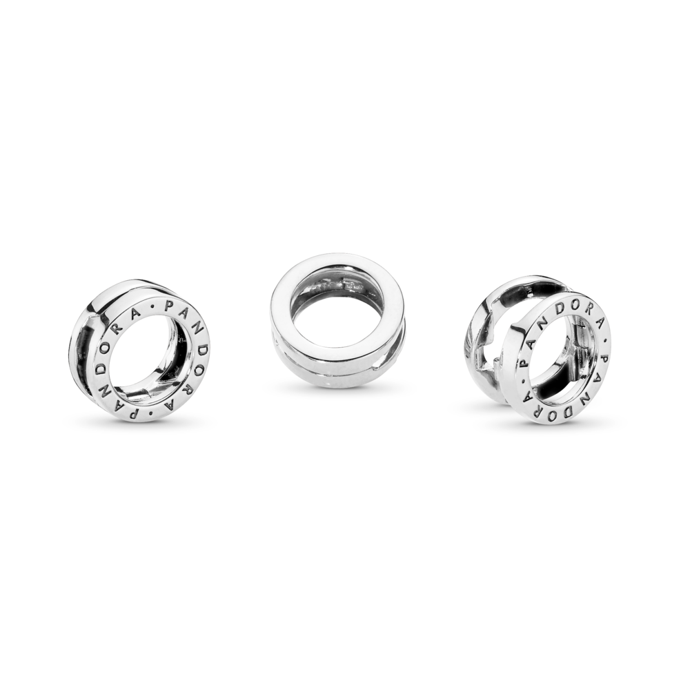 Pandora Logo Circle Clip Charm