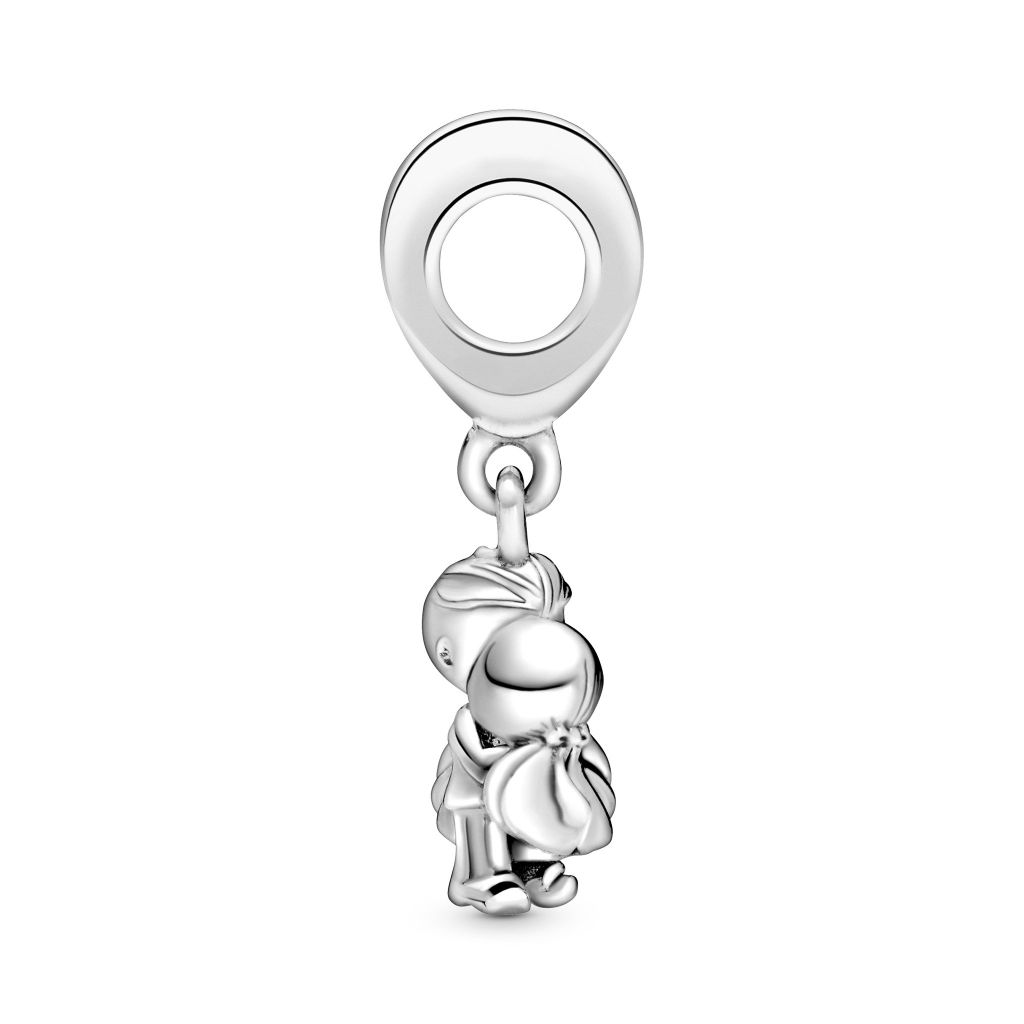 Married couple sterling silver dangle with CZ