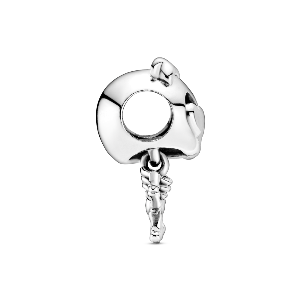 Skeleton sterling silver charm