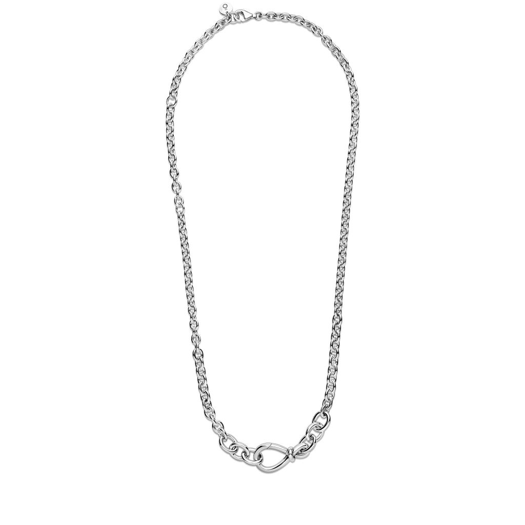 Infinity sterling silver necklace