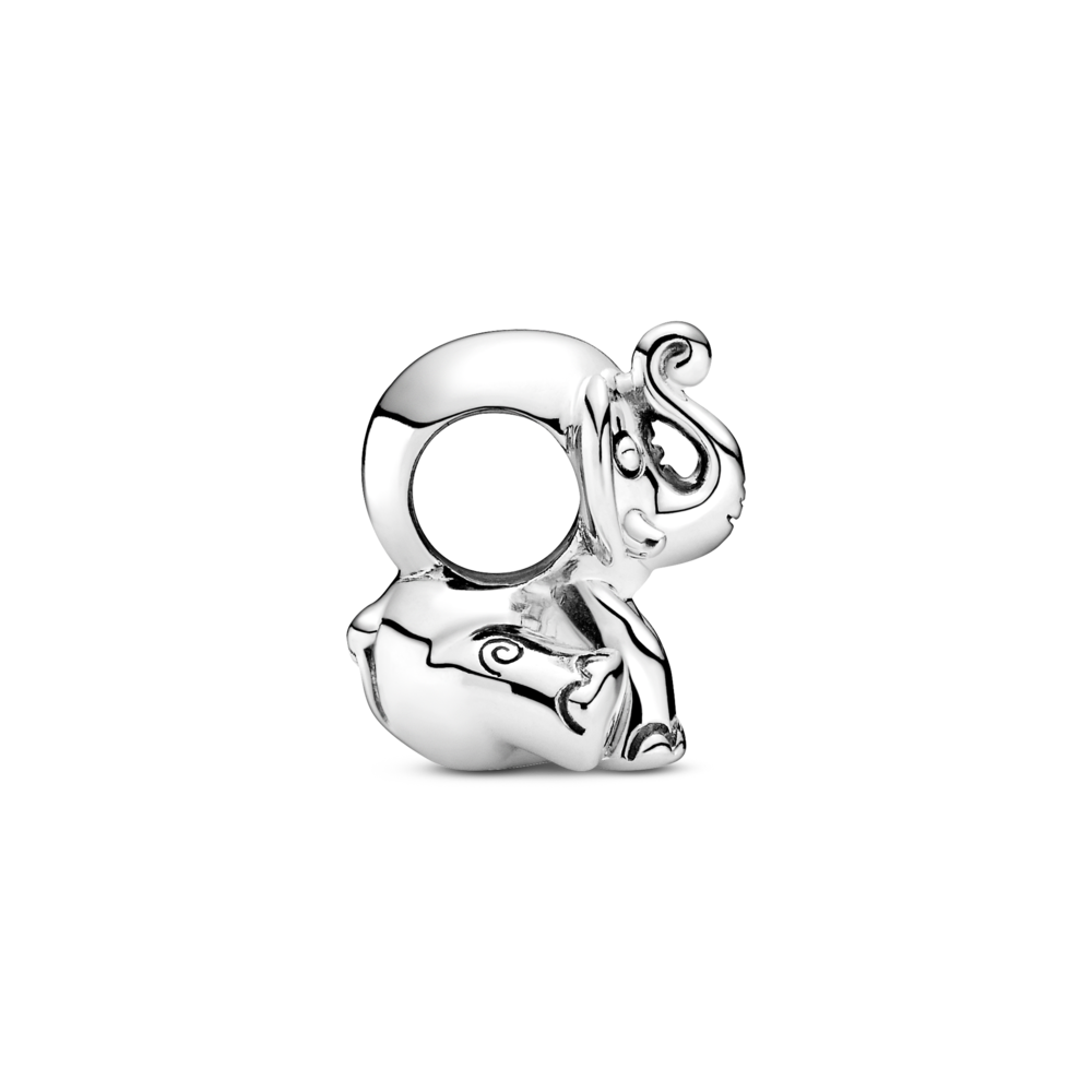 Elephant sterling silver charm
