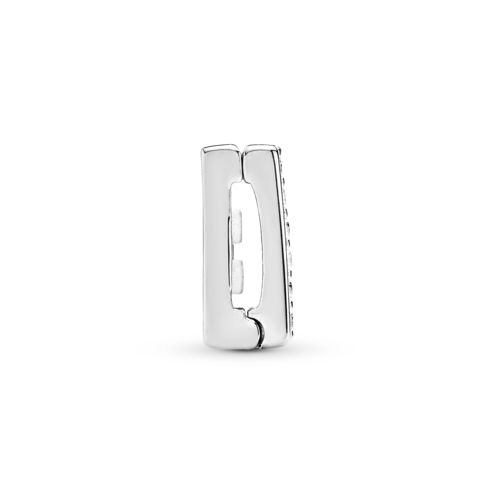 PANDORA Reflexions silver clip charm with CZ