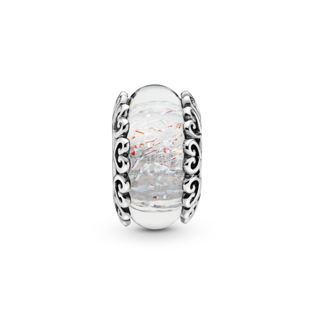 Iridescent Murano Thủy tinh Charm