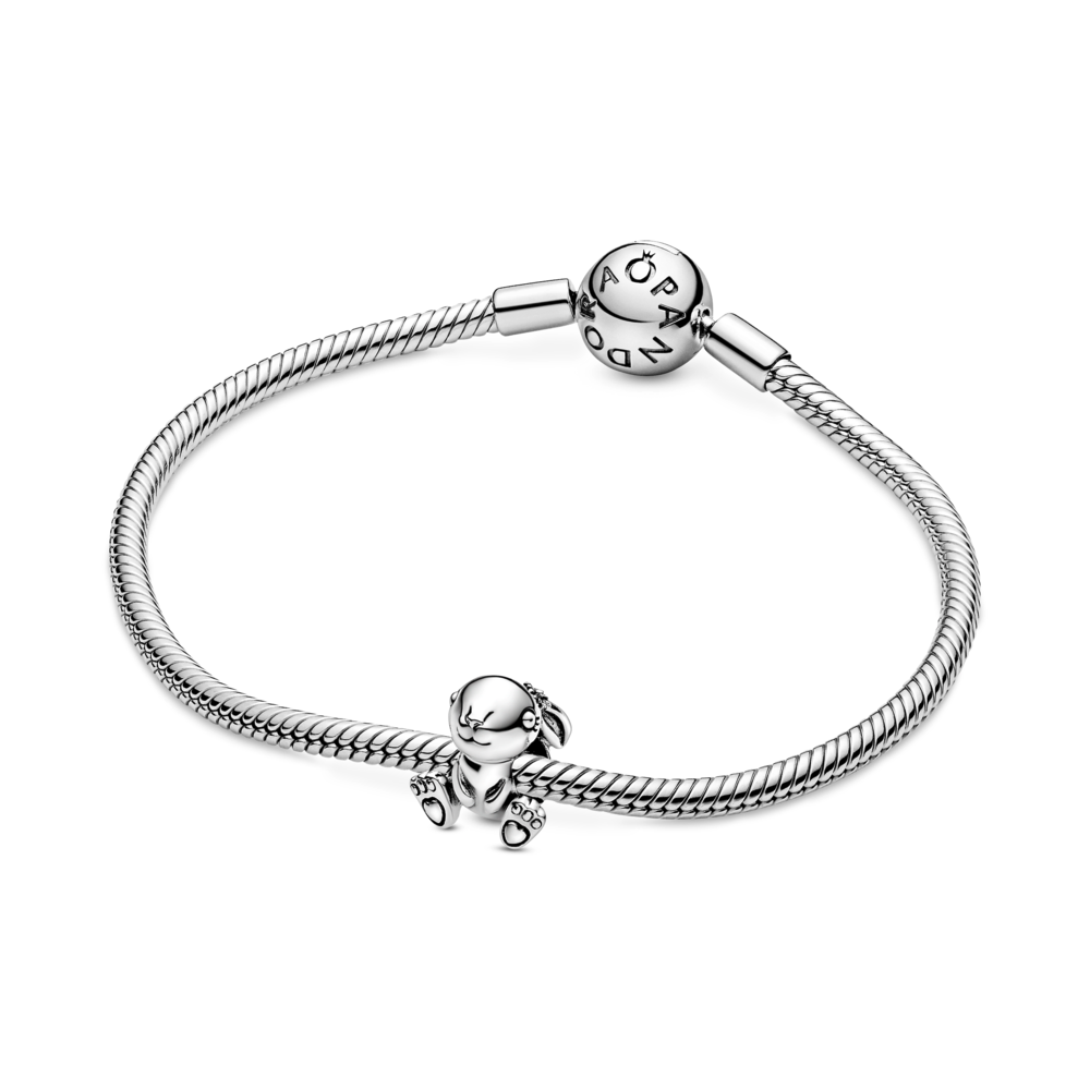 Rabbit sterling silver charm