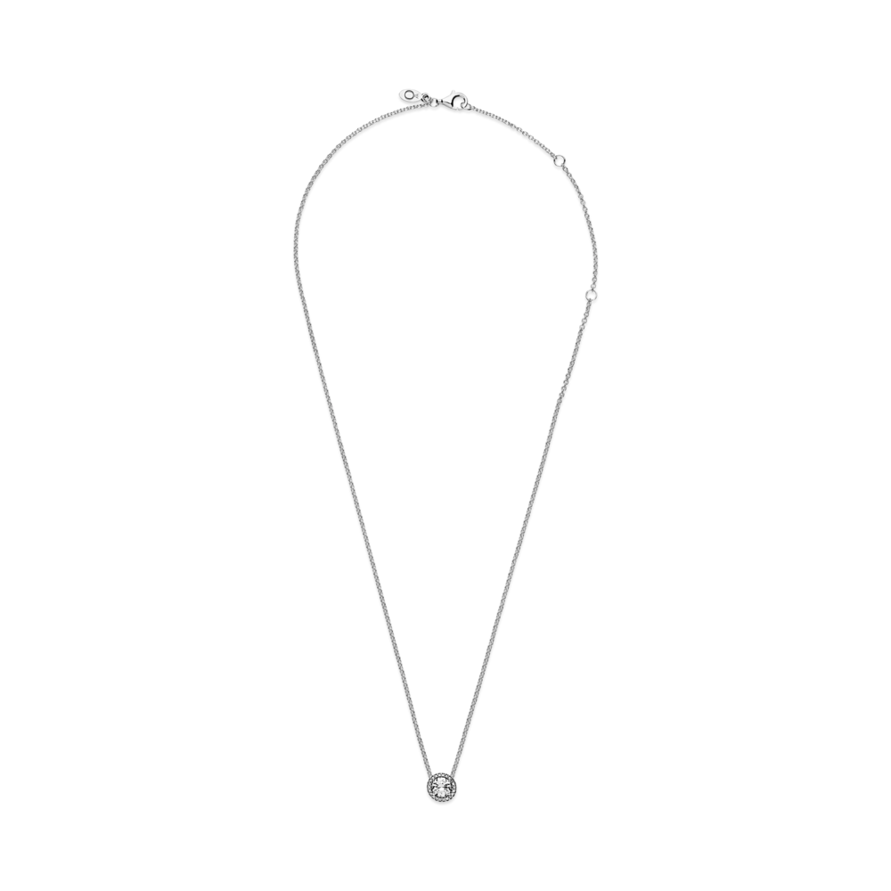 Silver necklace with CZ