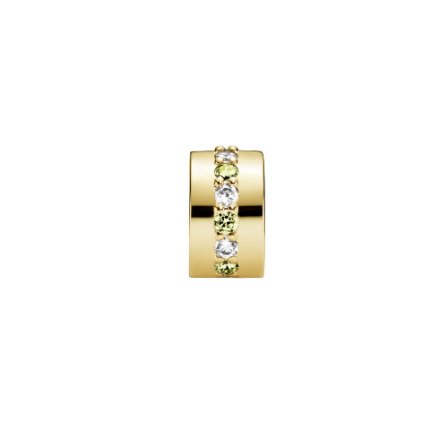 14k gold-plated clip with sunshine yellow and CZ
