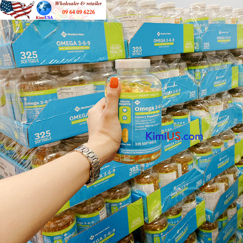 Omega 369 1600mg 325 viên - Viên uống bổ mắt, tim mạch của Mỹ